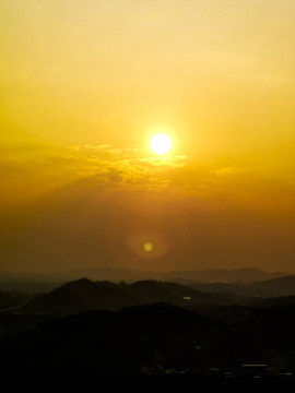 山頂夕陽
