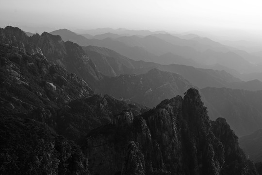 水墨黃山