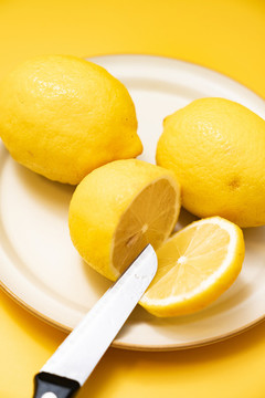 檸檬黃水果蔬菜夏日