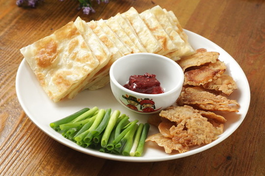 烙餅煎肉片