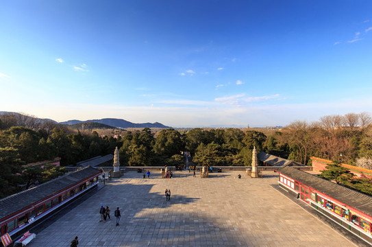 北京頤和園四大部洲廣場