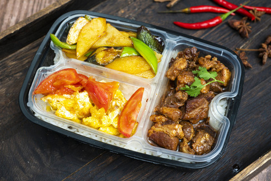 中餐快餐便當(dāng)套餐盒飯外賣