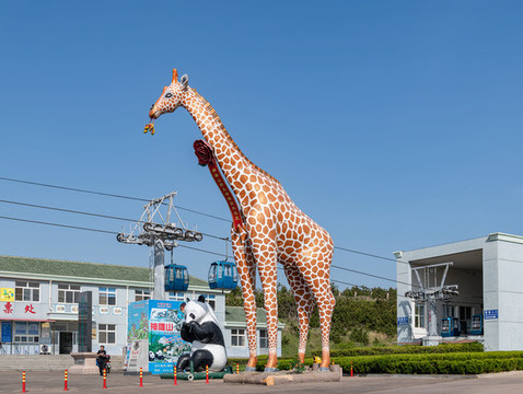 長頸鹿雕塑