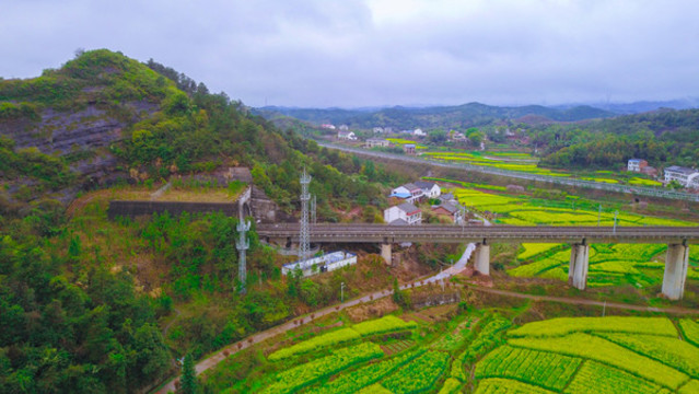 衡陽萱洲古鎮(zhèn)油菜花