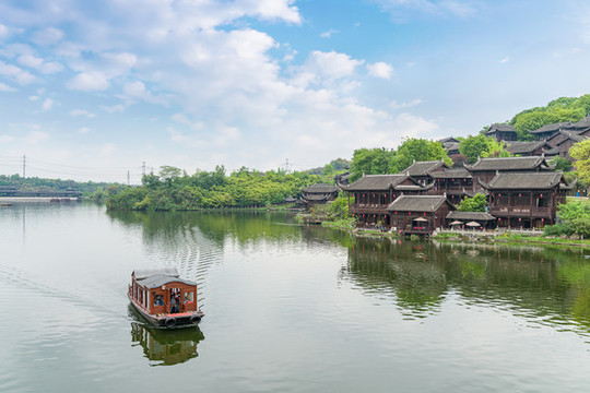 重慶園博園湖景