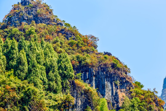 中國廣西桂林山水龜爬山
