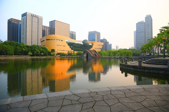 杭州濱江區(qū)建筑風光