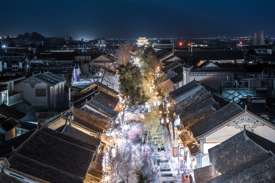 大理古城夜色
