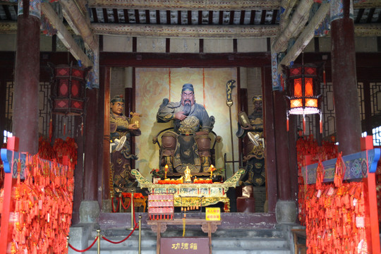亳州關(guān)帝廟關(guān)羽塑像