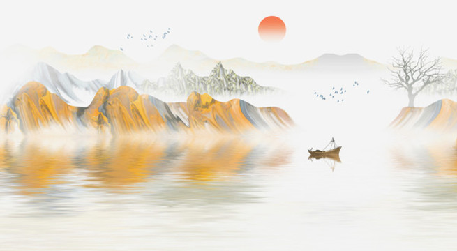 新中式山水畫