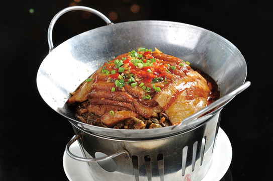 卜豆角扣肉