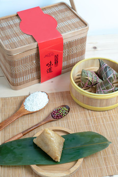 端午節(jié)粽子竹籃禮盒