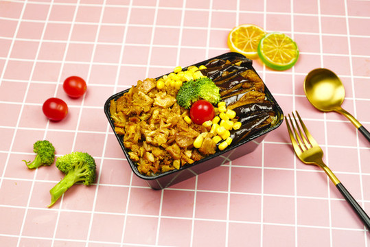 外賣盒飯烤肉拌飯