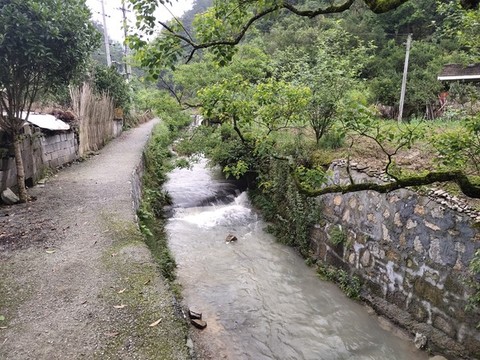 小河流水