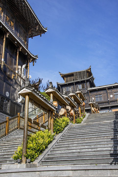 貴州西江苗寨建筑