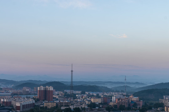 黎明時的城市