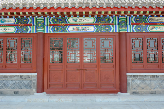 仿古槅扇門