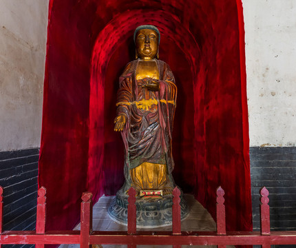 中國山西太原市雙塔寺大雄寶殿阿