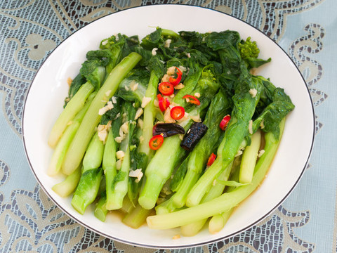 熗炒蒜蓉菜心