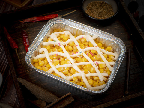 阿里巴巴大串烤串菜品錫紙玉米