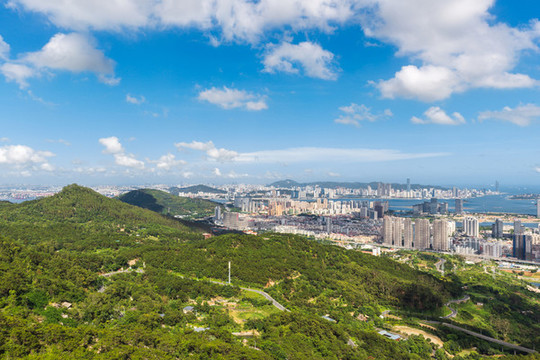 福建廈門海滄新區(qū)城市風(fēng)光航拍