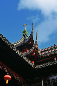 中式古典建筑飛檐特寫