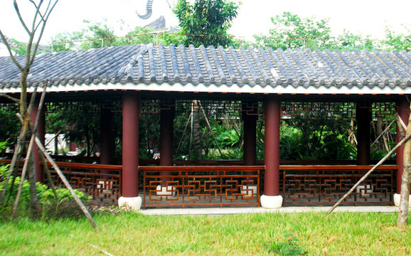 中式園林長廊