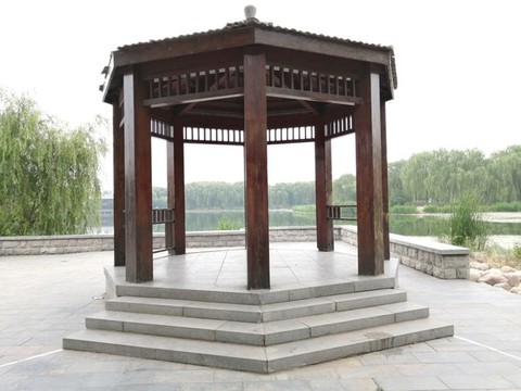 園林木結(jié)構(gòu)仿古建筑亭子
