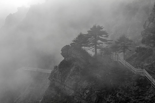 水墨山水圖