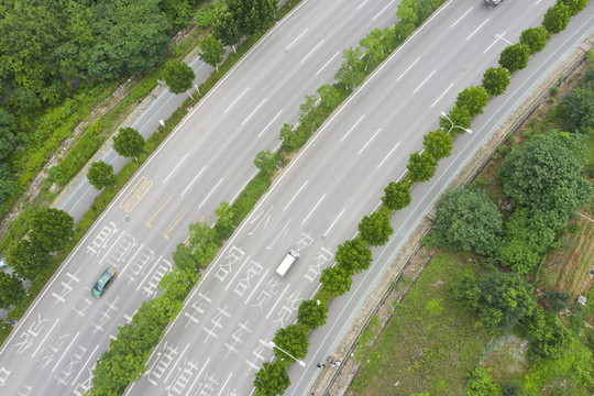 航拍公路高清圖