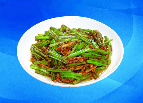 香芹炒肉絲