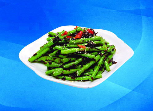 芽菜拌豇豆