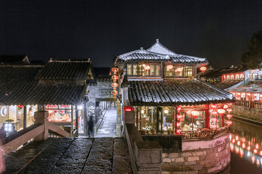 西塘古鎮(zhèn)夜景