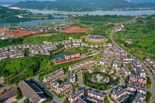 青林古鎮(zhèn)航拍