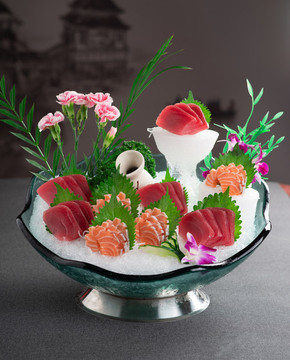 金槍魚拼三文魚腩