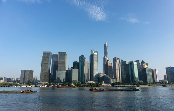 上海陸家嘴金融區(qū)現(xiàn)代建筑景觀