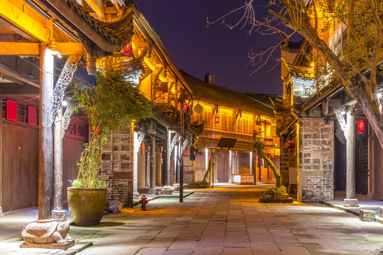 成都老街夜景