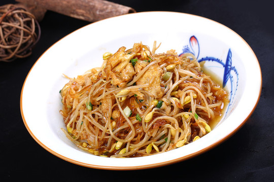 豆芽炒粉條