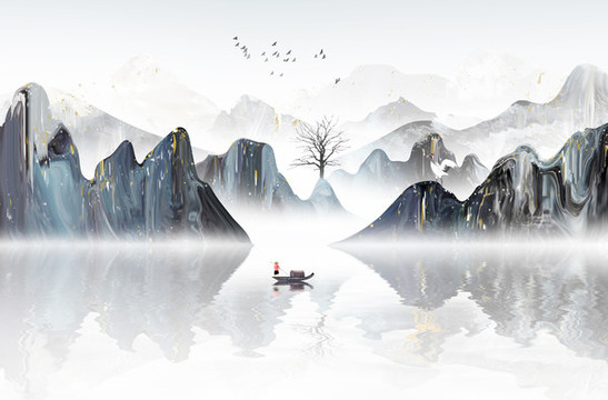 新中式山水畫