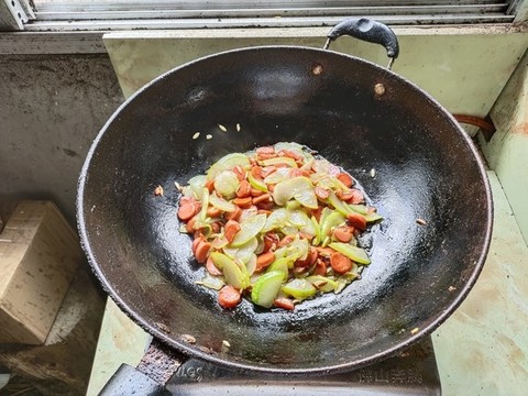 青瓜炒火腿