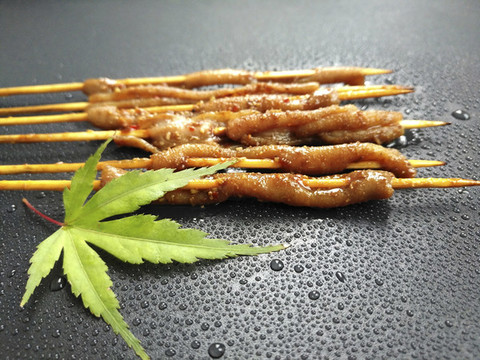 綠葉烤鴨腸