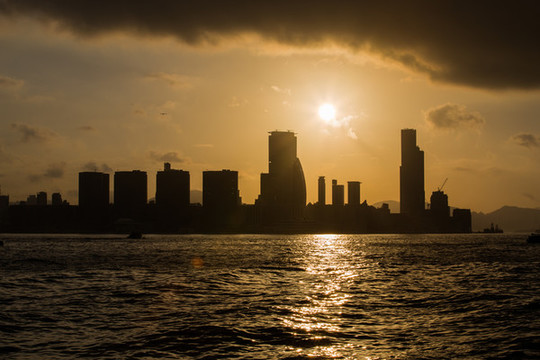 香港維多利亞港晨曦