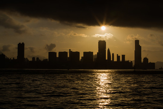香港維多利亞港晨曦