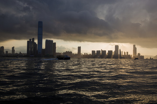 香港維多利亞港晨曦