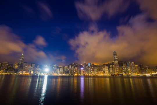 香港維多利亞港晨曦