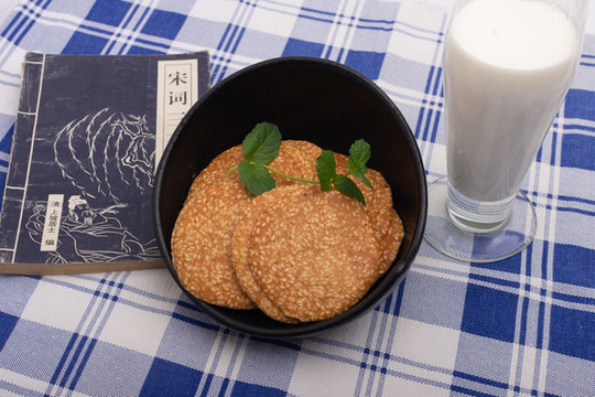 芝麻薄餅