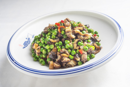 青豆炒鱔魚