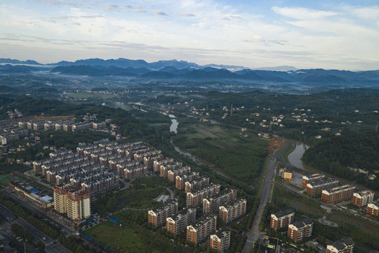 湖北宜都市枝城鎮(zhèn)航拍