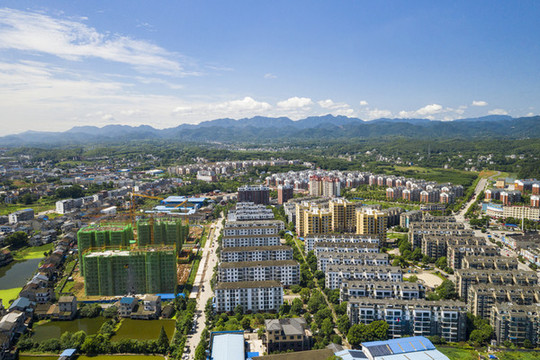 湖北宜都市枝城鎮(zhèn)航拍