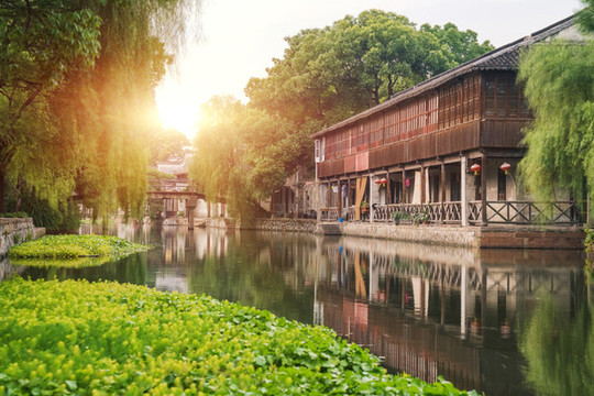 中國(guó)浙江湖州南潯古鎮(zhèn)古建筑街道